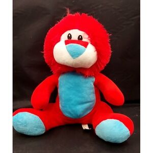Redemption Plus Red and Blue Stuffed Bear Plush 11"